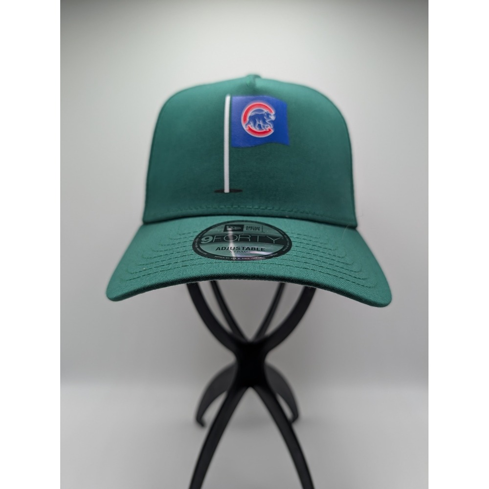 New Era 9FORTY Chicago Cubs Green Flag Snapback Hat Since 1876 A-Frame Cap